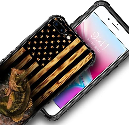 Miniatura 5 de Funda compatible con iPhone 78, diseño con patrón de parachoques trasero, esquinas reforzadas contra arañazos, esquinas reforzadas de TPU suave,