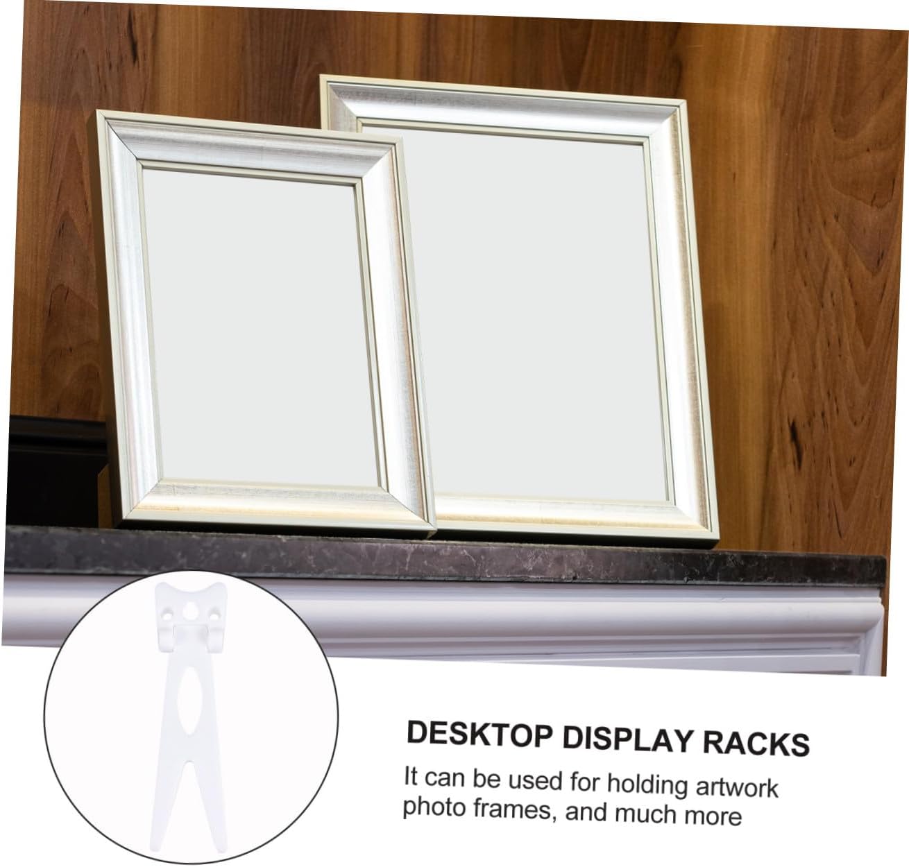 Elegant 50pcs Photo Frame Supports Dovetail Brackets for Desktop Display for Office Home Decor