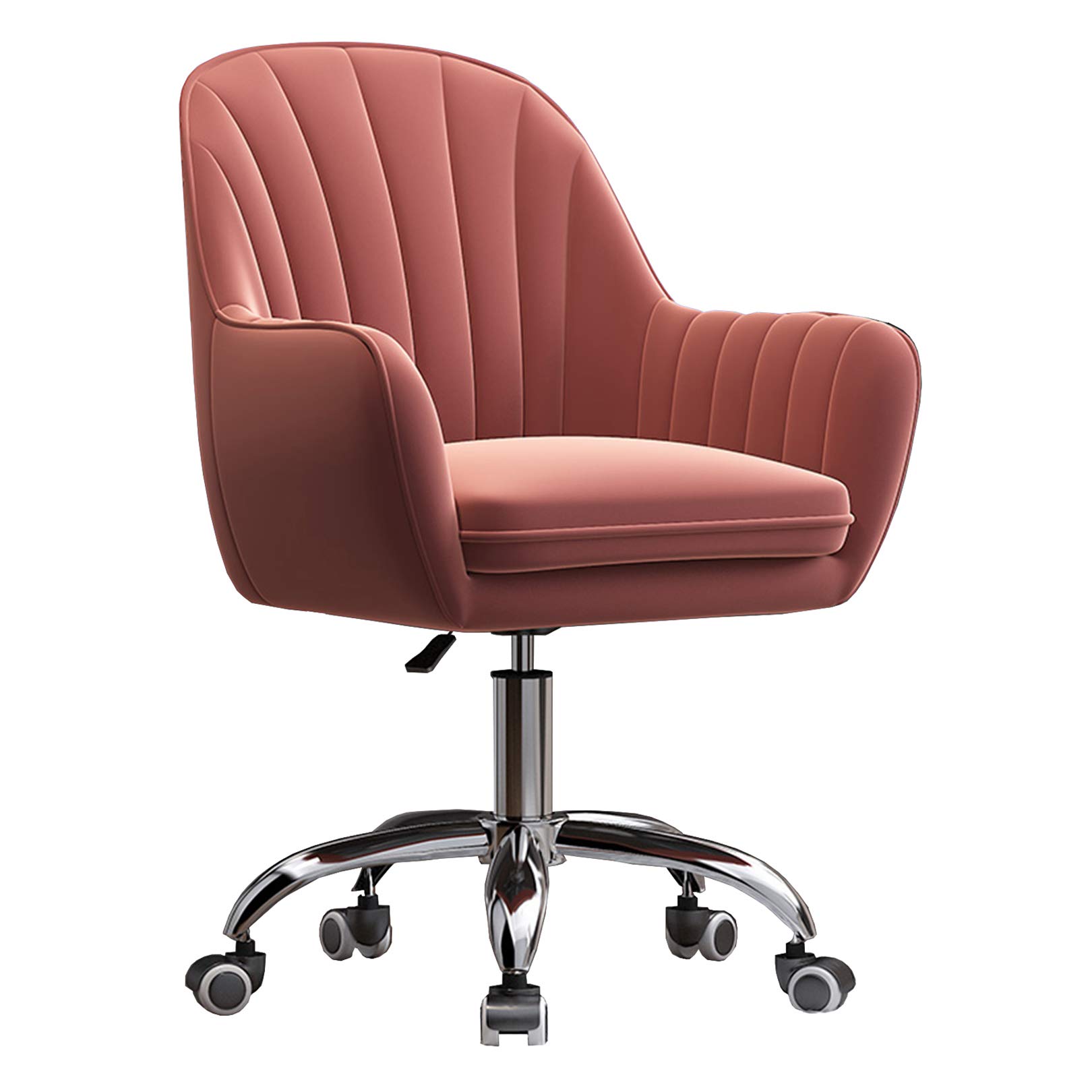 Chaise de bureau ergonomique contre le mal de dos velours vert foncé pivotante