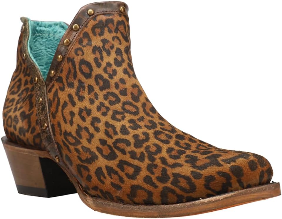 Corral Women's Leopard Print Fashion Booties Snip Toe Leopard 6 M