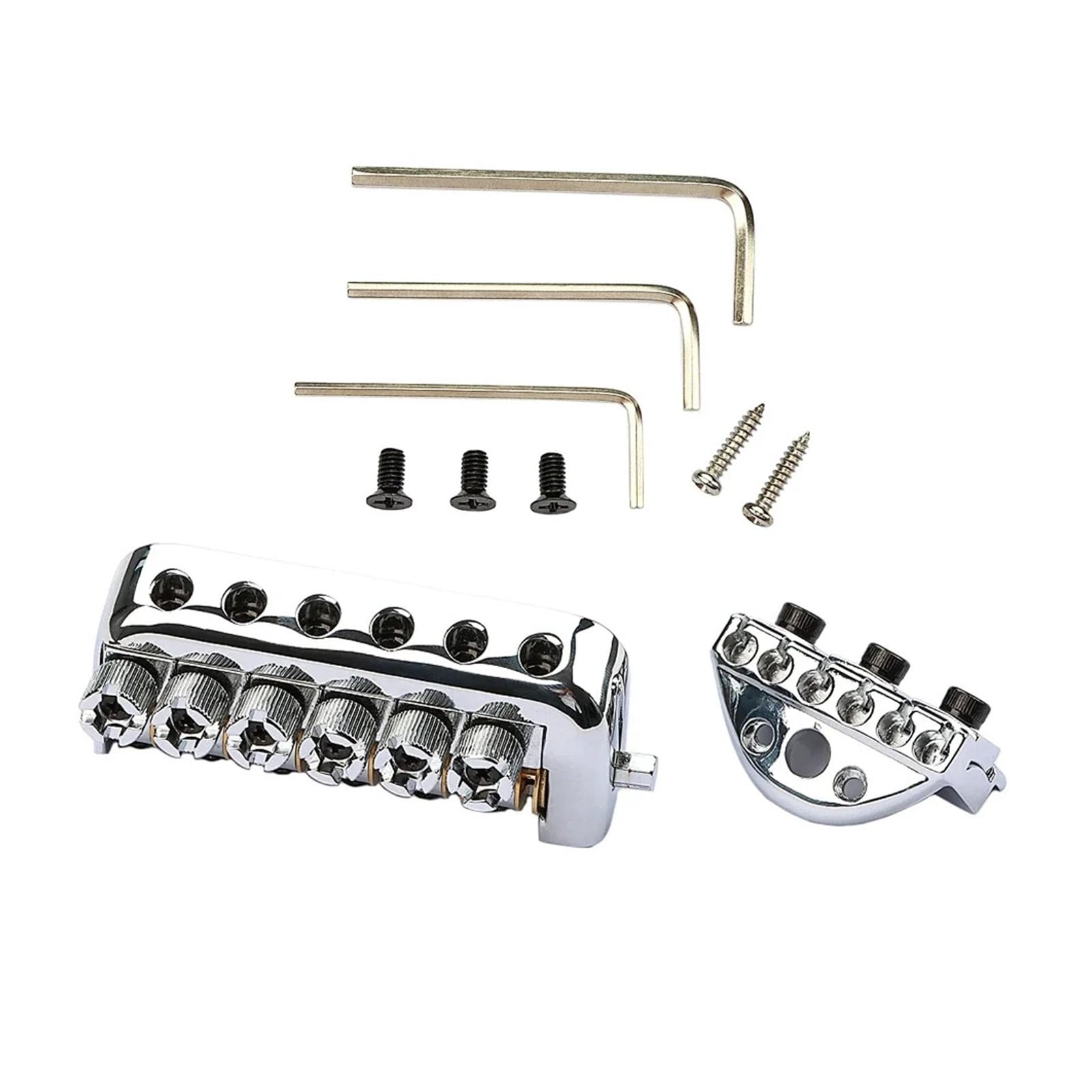 1 set cordiera for ponte for chitarra elettrica con viti for chiave ponte a sella a rulli for parti di ricambio for chitarra elettrica senza testa