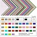 Huaxing Permanent Self Adhesive Vinyl Sheets (Pack of 79, 12” X 12”) - 38 Assorted Colors Premium Adhesive Craft Outdoor Vinyl for Decor Sticker
