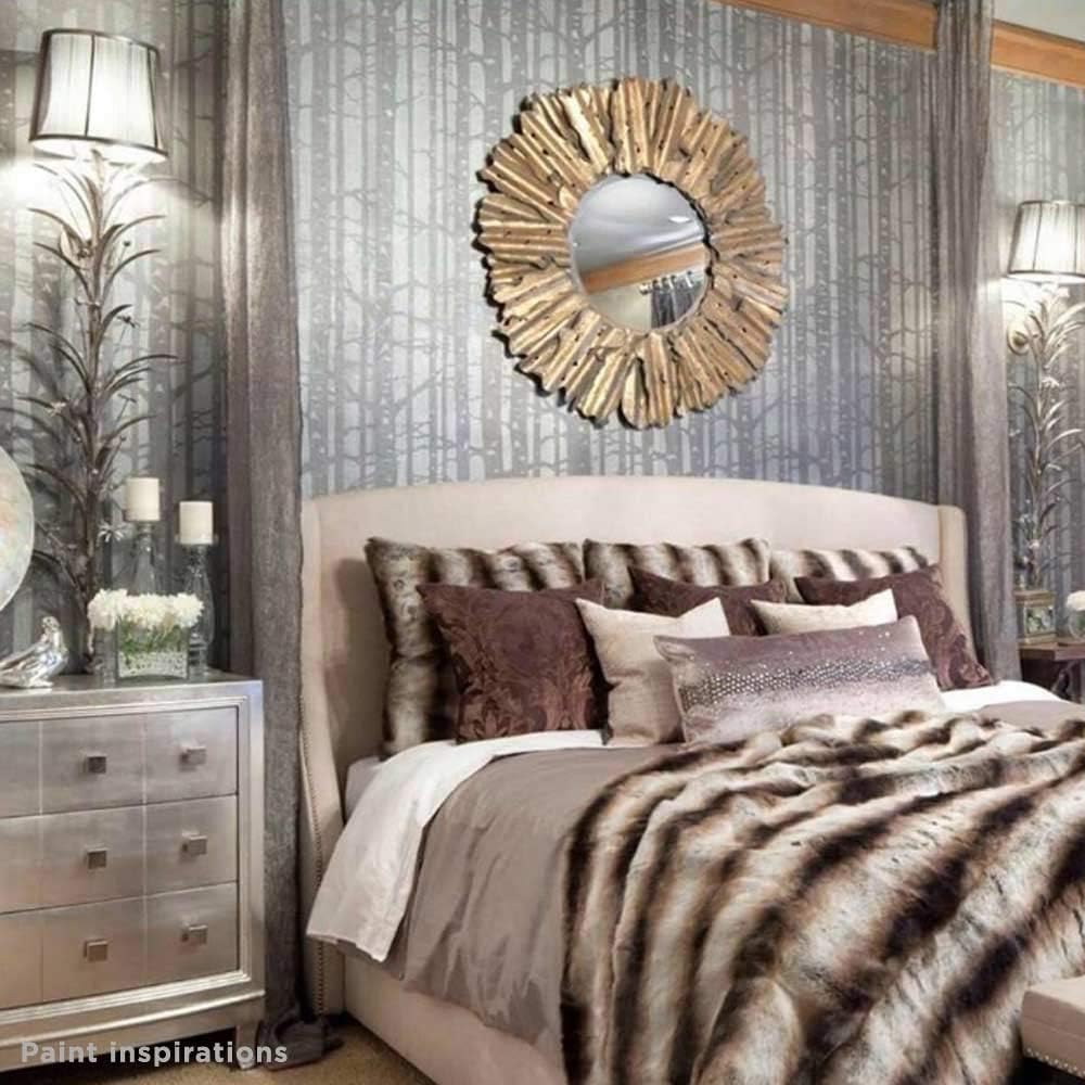 Birch Forest Wall Stencil - Reusable Large Wall Stencil for Painting Walls - Modern Forest Design for DIY Home Décor - Cutting Edge Stencils