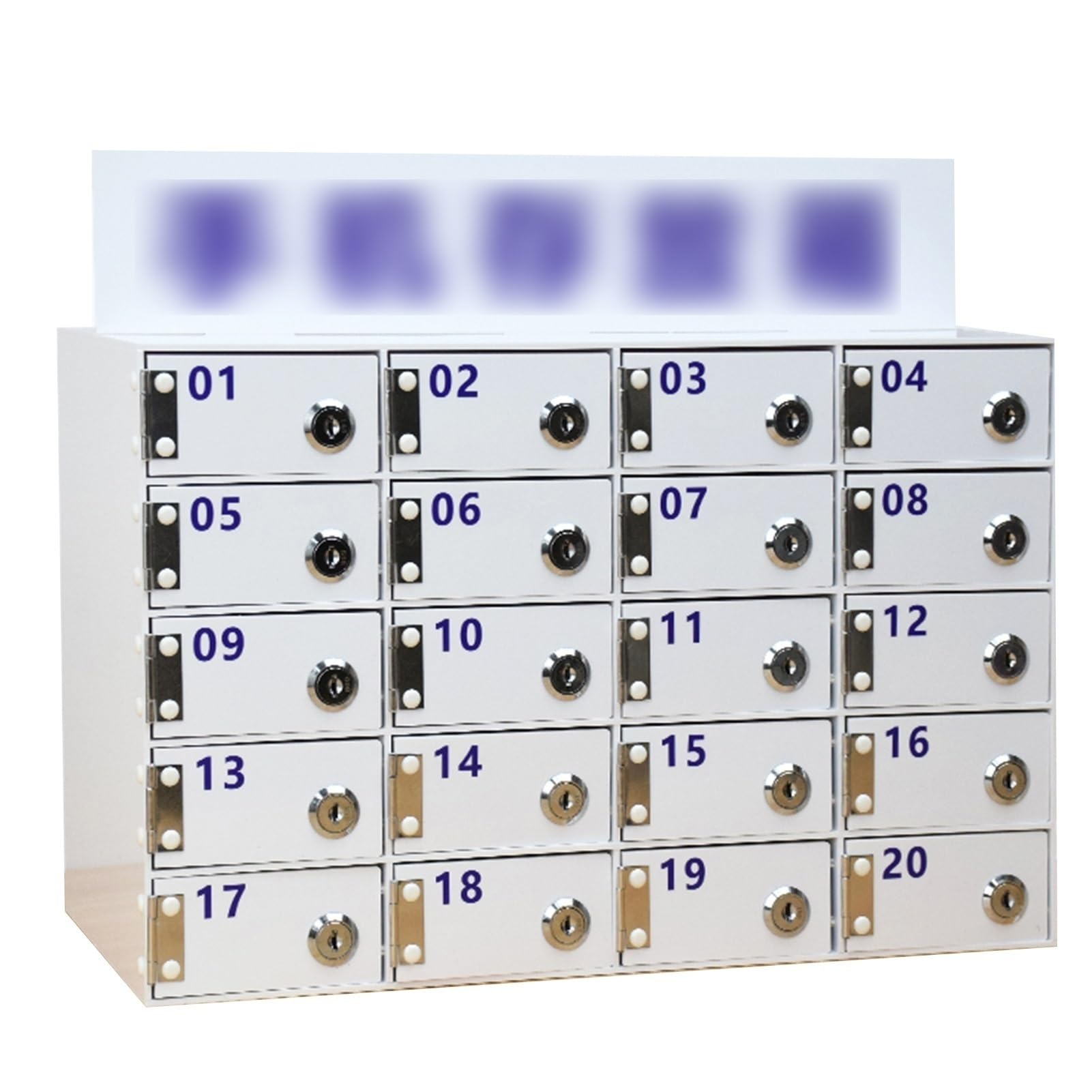 Gabinete De Almacenamiento Grueso para Teléfono Móvil Caja Acrílica para Teléfono Móvil con Cerradura las para Empleados Montadas En La Pared