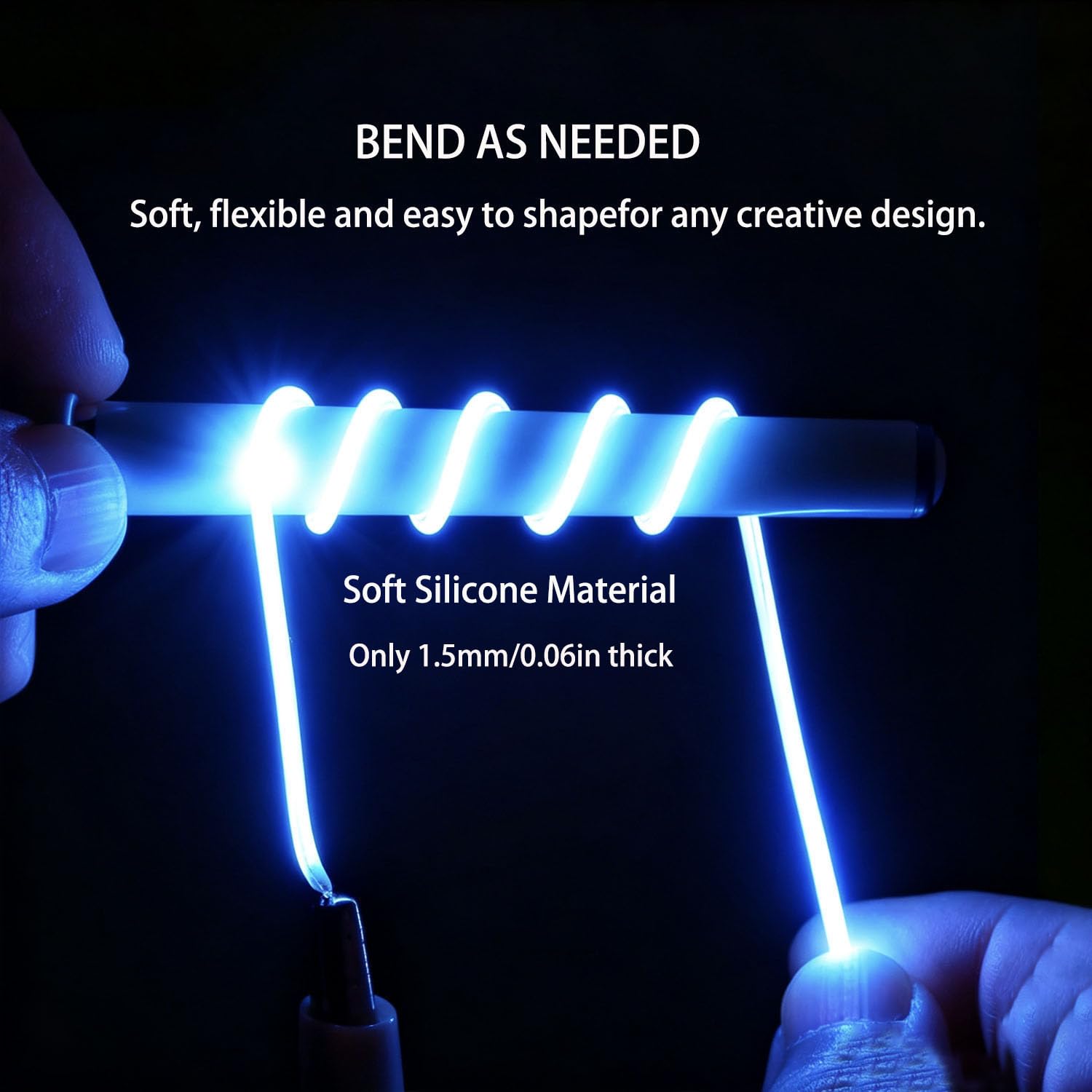 6PCS Flexible Led Filament 3V LED COB Flexibles Filament 80mm 60mm 300mm 130mm Lampe Teile LED Diode Beleuchtung Streifen Dekoration Grün 450mm