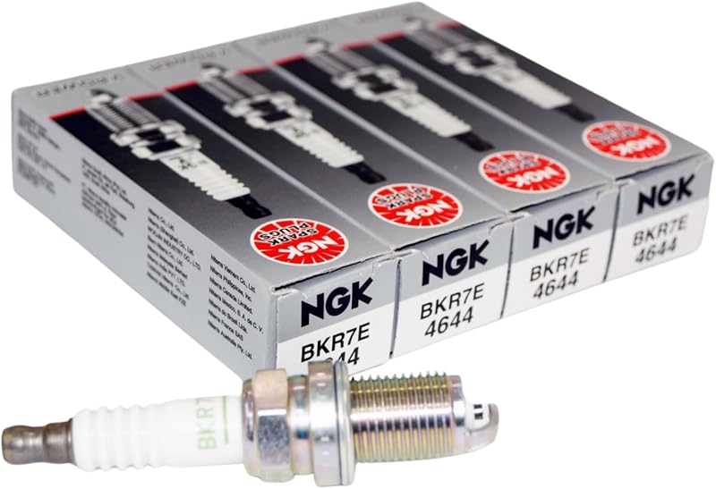 Vela de ignição NGK 4644 BKR7E com núcleo de cobre – Pacote com 4 unidades