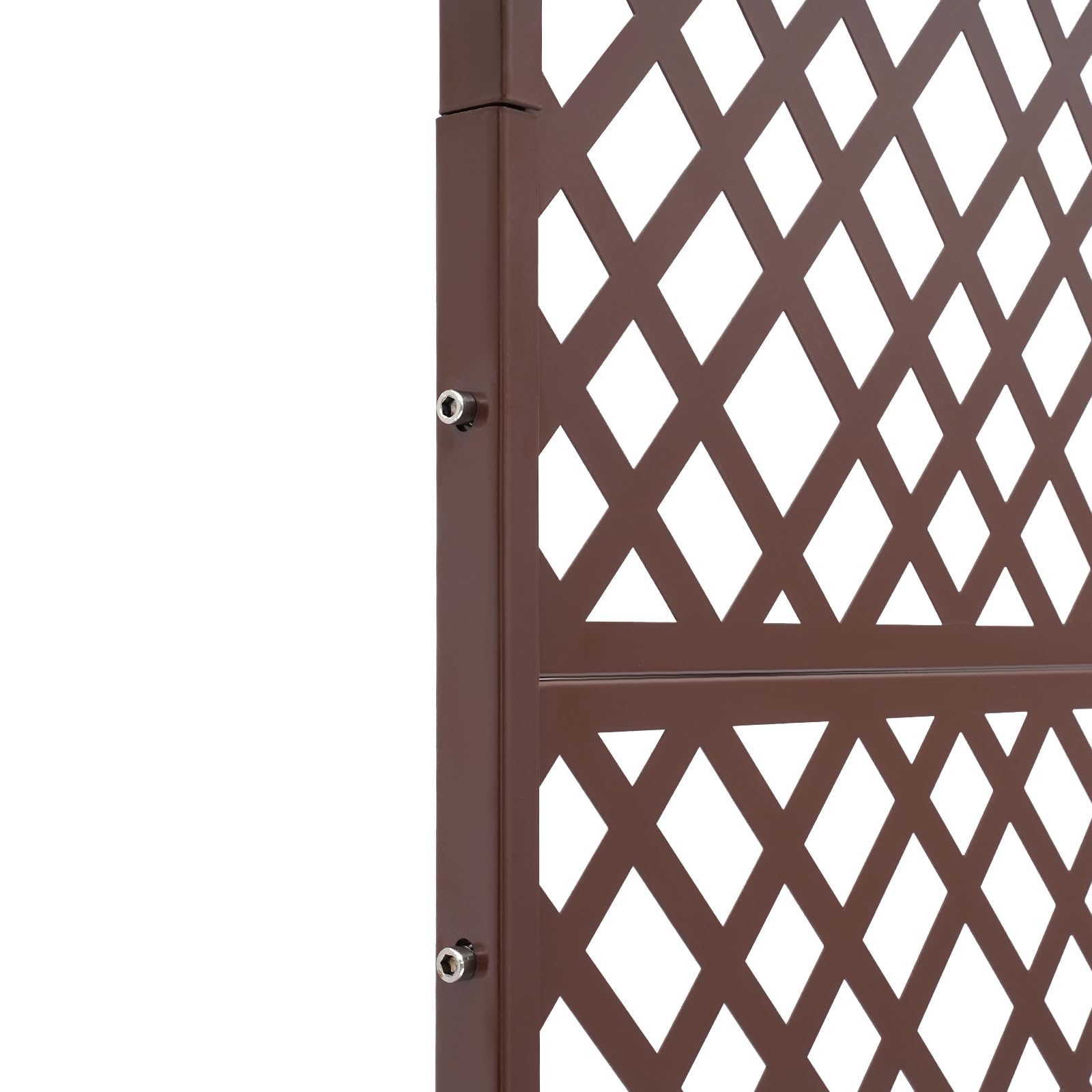 Pare-vue en métal en forme de losange protège efficacement des regards extérieurs tout en assurant une bonne circulation de l'air pour terrasse, balcon, jardin - 6 panneaux amovibles - 90 x