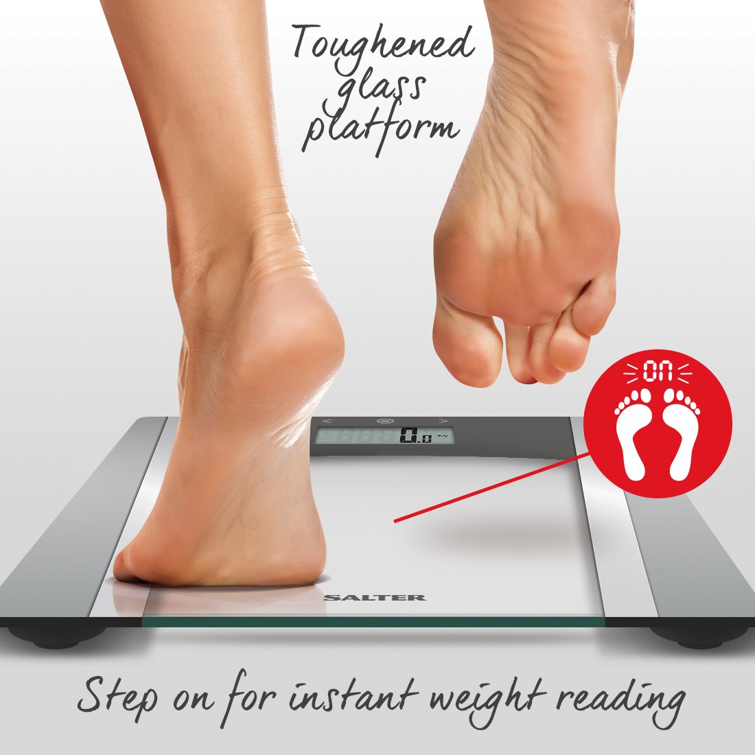 Buy Salter 9127 SVSV3R Large Display Glass Analyser Scale, Bathroom