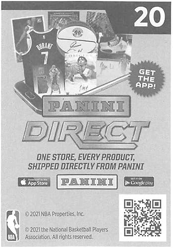 Miniatura 2 de 2020-21 Panini Stickers #20 Brandon IngramPelicans at NuggetsLeft Official NBA Basketball Album Sticker Measuring 2.75 inch tall X 2 inches wide in