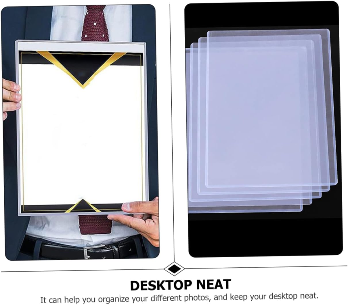 OUNONA 12pcs Photo Sleeves Protectors for Photos Game Picture Holders and Cards Design for Organizing and Preserving Memories