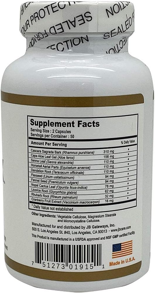 Mega Clean Detox 600 mg 100 VegiCaps Dietary Supplements