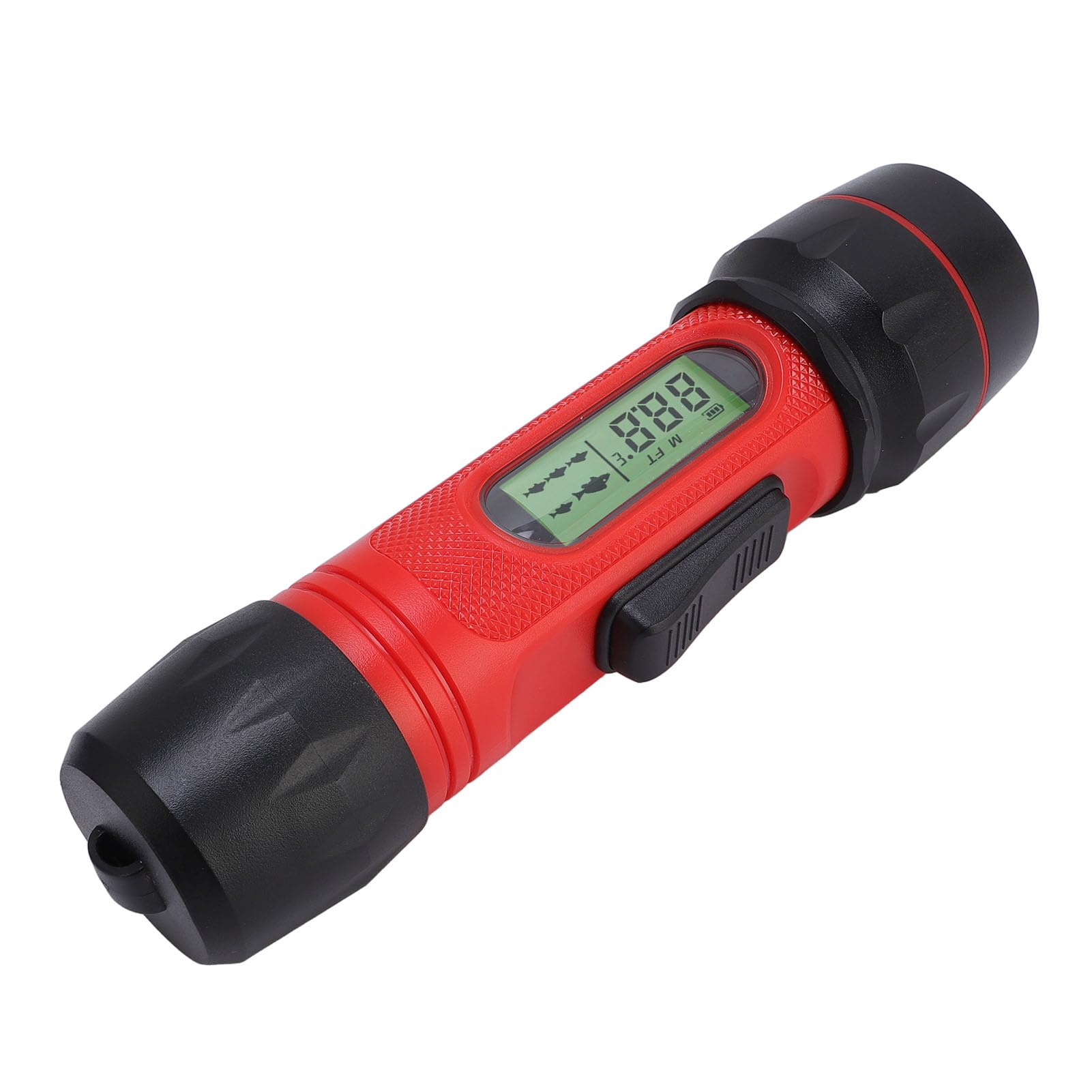 Sonar Fish Finder, Wireless WaterResistant Handheld Depth Finder with LCD Display, Portable Ice Fishing Fish Detector for Kayak Boat with Lanyard