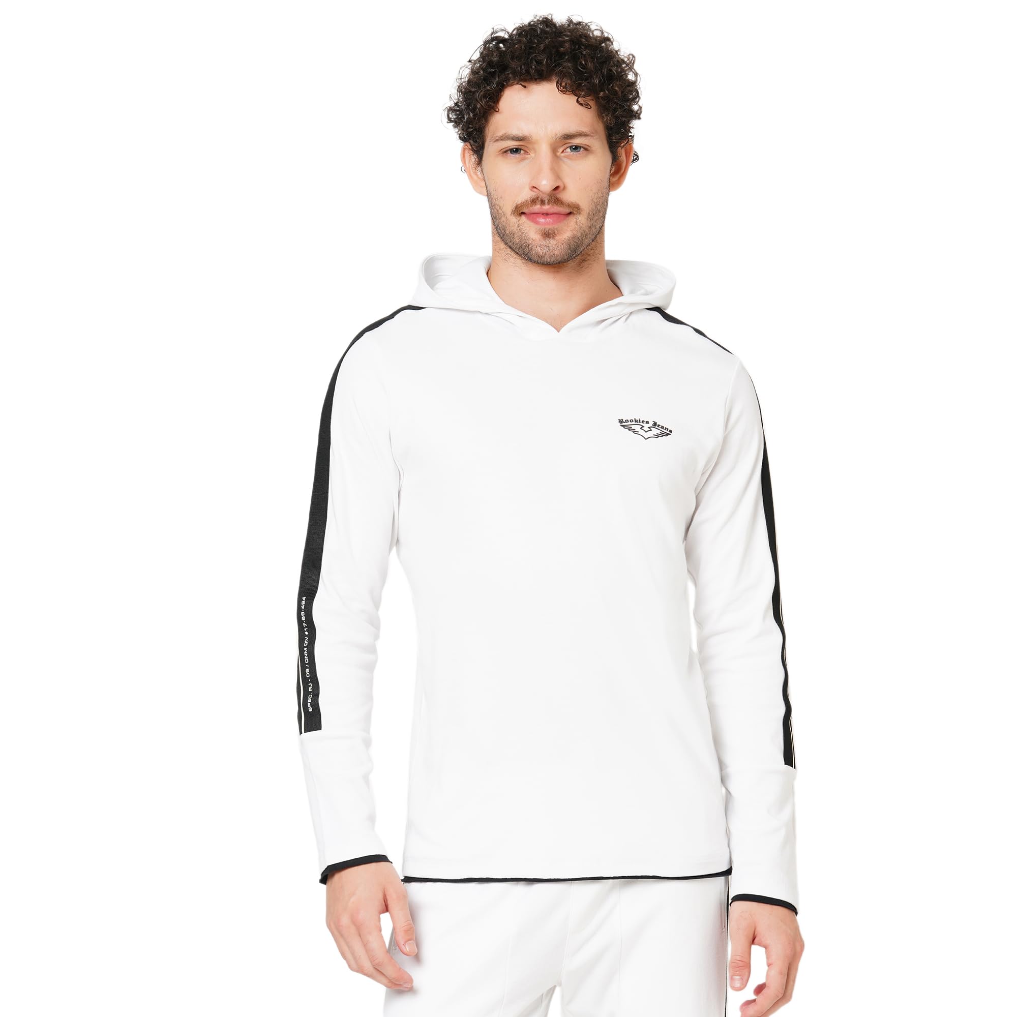 rookies Pure Comfort Elegance Full Sleeve Slim Fit 100% Cotton Athleisure Hoodie T-Shirt-picture-45