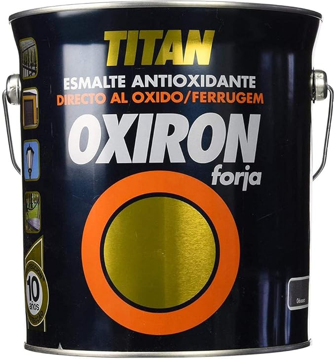 Oxiron Esmalte Antióxido Forja Gris 4 L