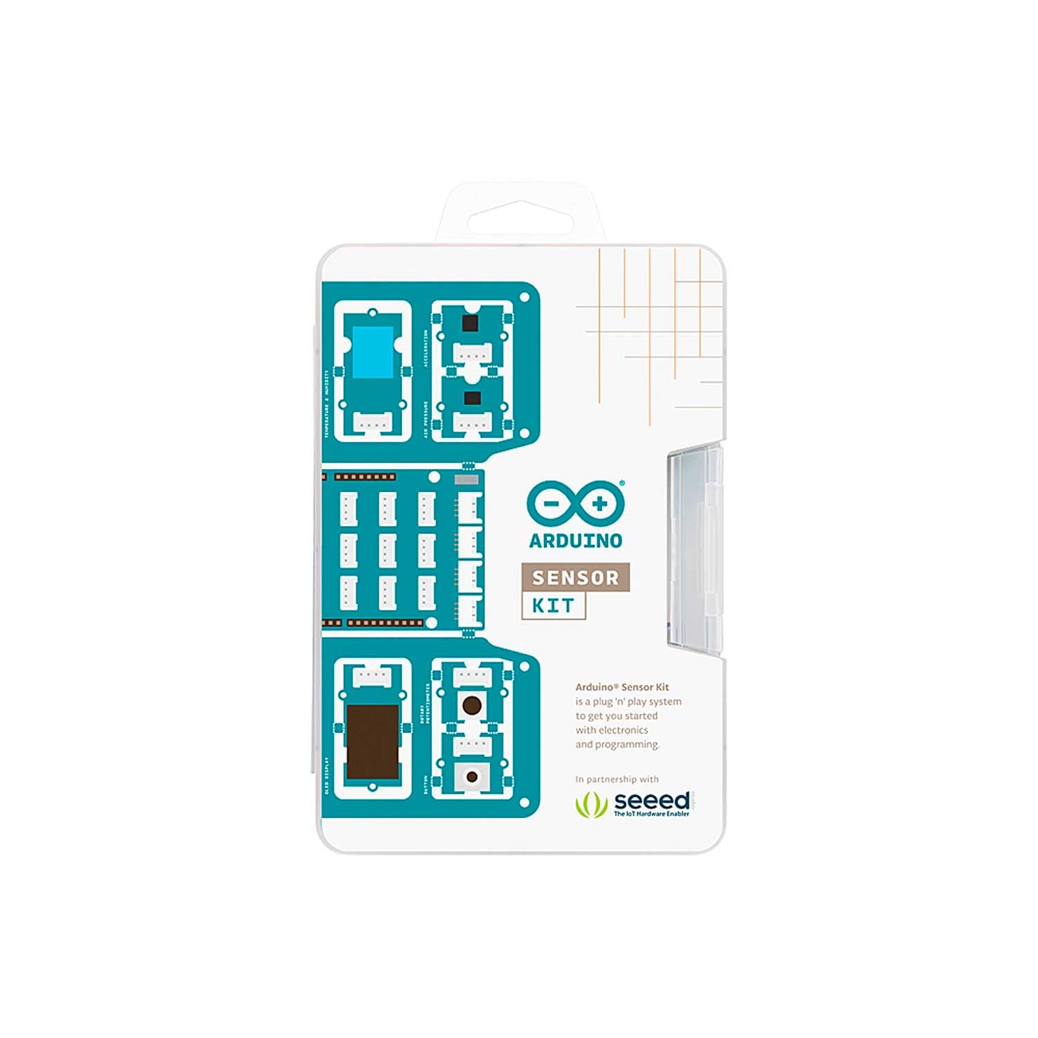Arduino Sensor Kit - Base [TPX00031] - Kit sensori per principianti, ideale per conoscere l'elettronica e creare progetti interattivi con Arduino