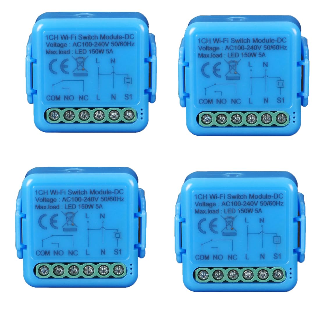 Yueyang Tuya Smart WiFi Switch, 220 V, 4 Stück