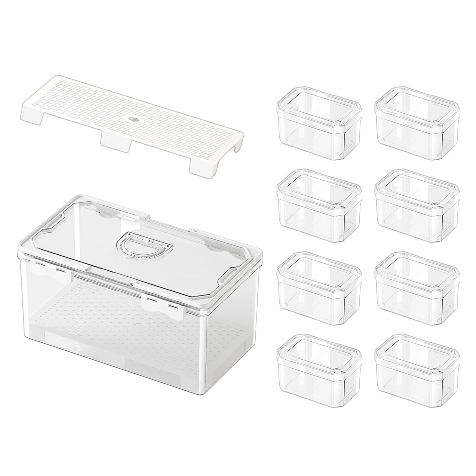 Kaeltsyn Multiple Purpose Storage Answer with Hand Carry for Organizing Food and Small Objects Effectively Outdoor Meal