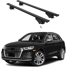 ERKUL Roof Rack Cross Bars for Audi SQ5 2018-2026 | Aluminum Crossbars with Anti Theft Lock for Rooftop | Compatible with Flush Rails - Black
