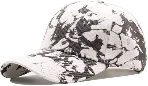 BEARUN Gorra de béisbol de algodón con teñido anudado de perfil bajo, gorra de béisbol de hiphop, sombrero de papá