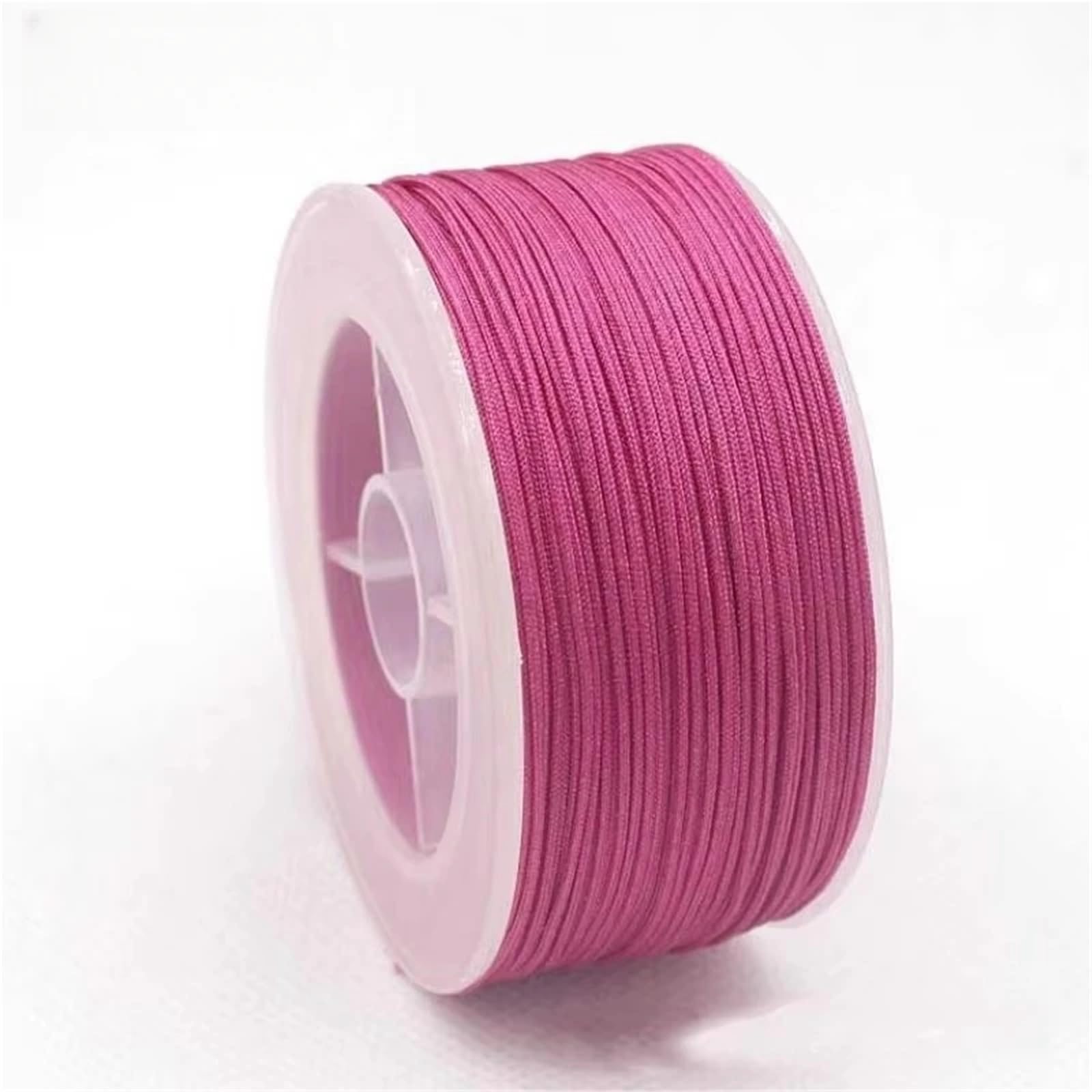 Elastic String for Bracelets 10Roll for BraceletsNylon Cord Chinese Knot Macrame Rope Bracelet Braided Tassels Beading Thread DIY Jewelry Accessories(Cherry Quartz,2.0mm 10m)