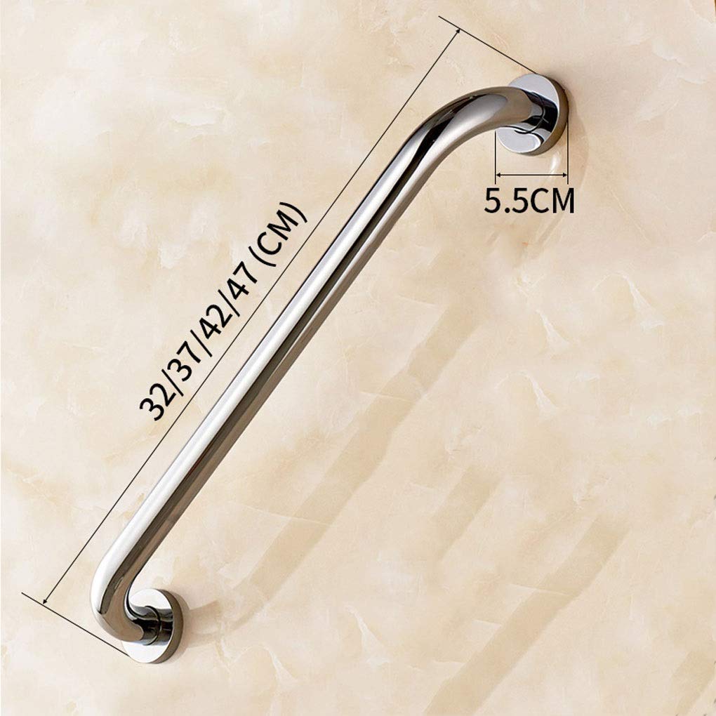 Maniglione, barra di sicurezza per disabili per la casa, bagno, corrimano in rame a parete, con maniglia antiscivolo per corrimano, barra di supporto per anziani disabili/47 cm