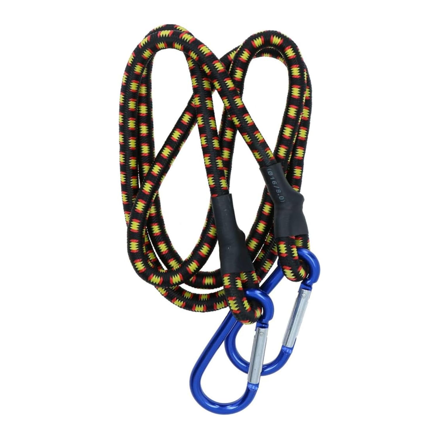 Garden Mile Heavy Duty Bungee Cords with Carabiner Clips | 48” Long Elastic Straps for Tarps, Bike Rack, Camping Gear, Luggage Straps, Roof Rack, Van Accessories, and Outdoor Essentials (1Piece)