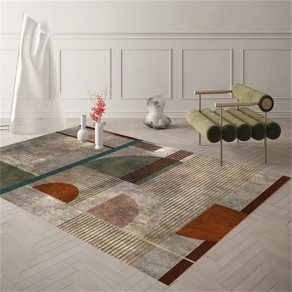 Tapis chambre ado grand tapis design géométrique pour espace chill