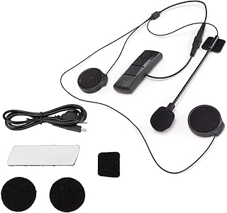 Auricolare per Moto, Regolazione del Volume Stereo Ultra Sottile Cuffie per Casco da Moto Tempo di Standby 360H per Sci per Snowboard