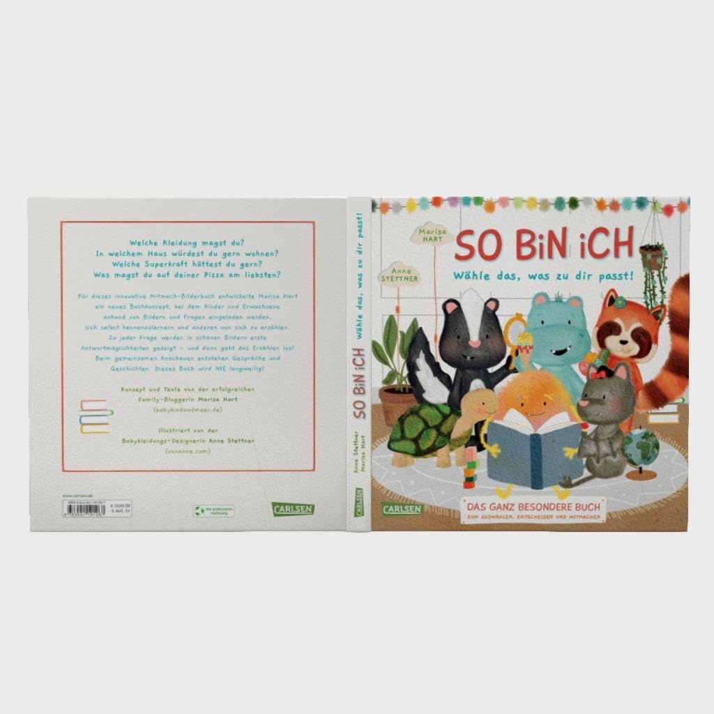 So bin ich - Wähle das, was zu dir passt: Das ganz besondere Buch zum Auswählen, Entscheiden und Mitmachen | Interaktives Vorlesebuch | Stärkt die Selbstwahrnehmung der Kinder und lädt zum Dialog ein