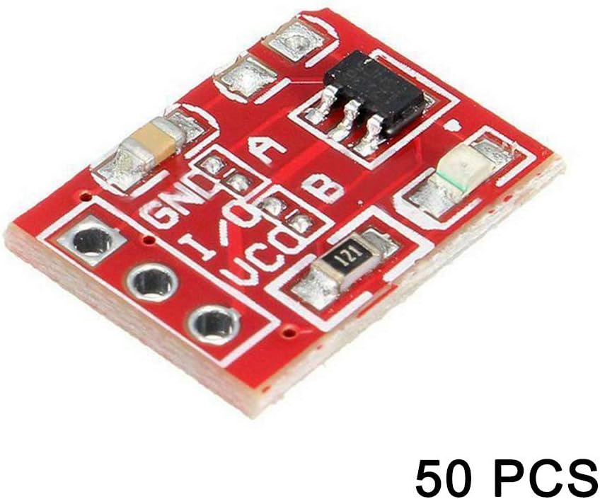 Classicoco Touches Switch Module,Capacitance Touch Sensor Module,Single Modification,10/50 Pcs TTP223 Capacitive Touches Switch Button Self Lock Module for Arduino