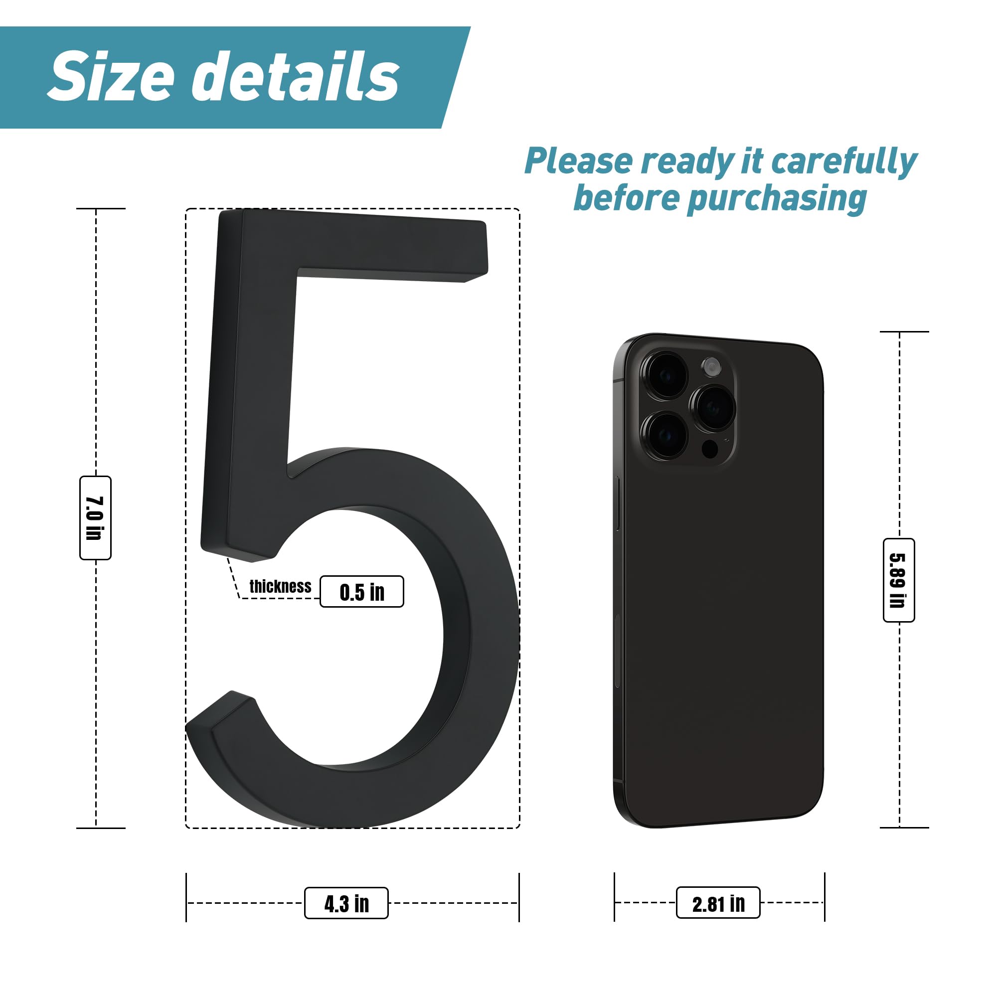 Amazon.com: HANPIU Modern House Numbers for Outside Address