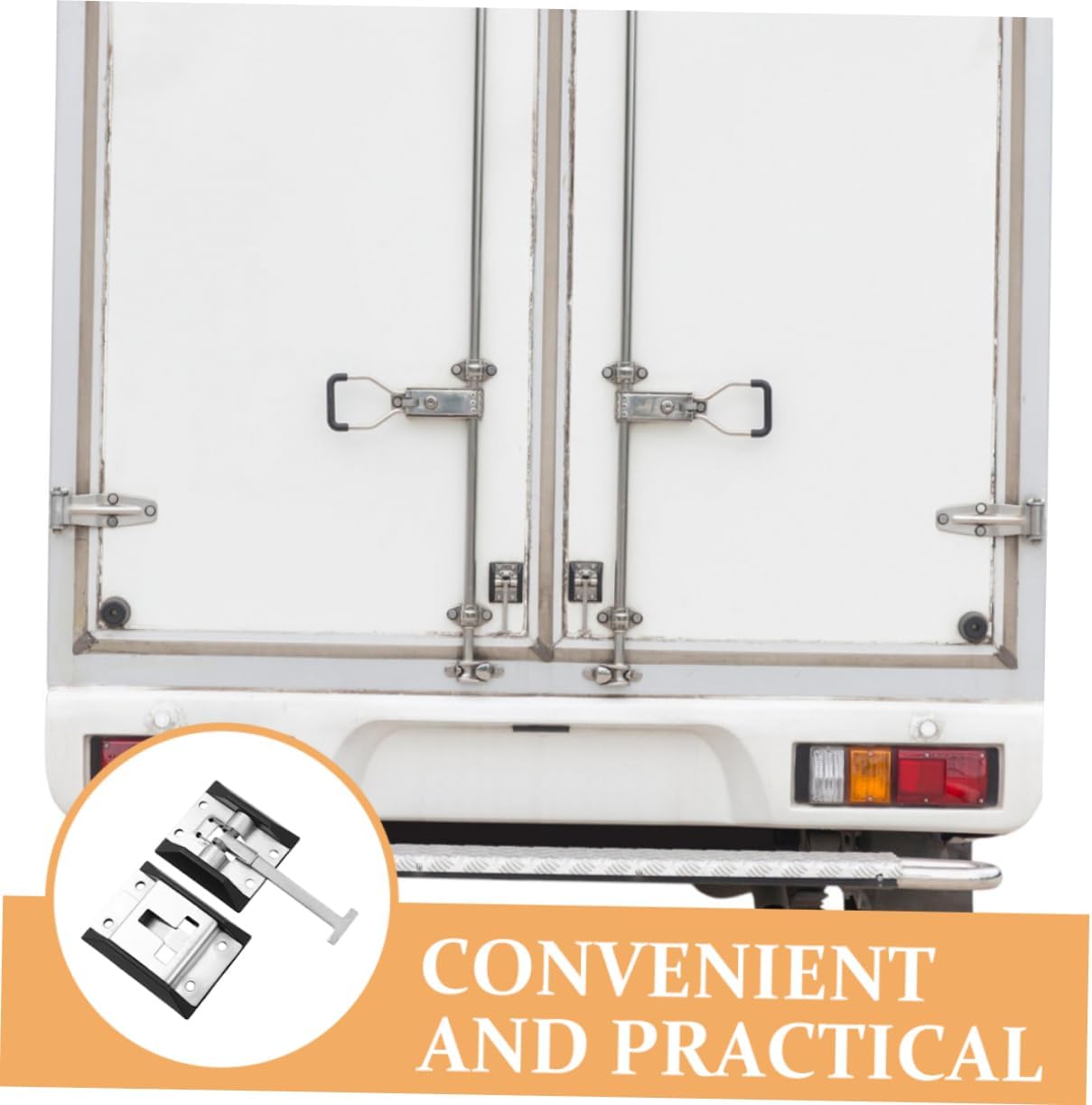 Alipis 2sets Sturdy Rv Door Latch Cargo Trailer Door Hook Easy Install t Handle Lock for Trucks Enclosed Trailers