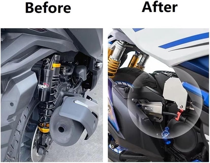 Guard Brake Fluid Reservoir for Forza 350 2020 2021 Accessories Rear Brake Pump Fluid Reservoir Guard Cover Cap Oil Pipe Line Protector