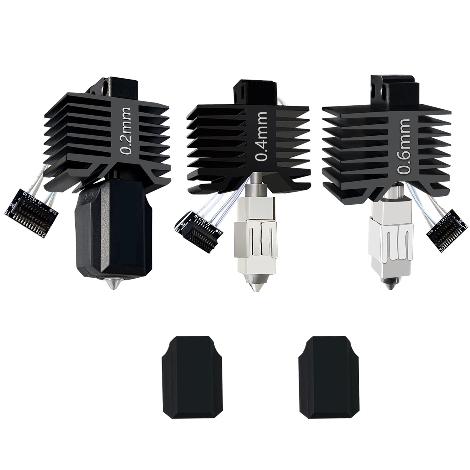 Upgraded 3PK 0.2MM 0.4MM 0.6MM P1S/P1P Hotend, Integrated Nozzle Leak-Proof | Hot End Full Assembly, Print Head Nozzle Extruder, High Temperature Sensor, Ceramic Thermistor, Quick-Swap for Bambu Lab-image-14