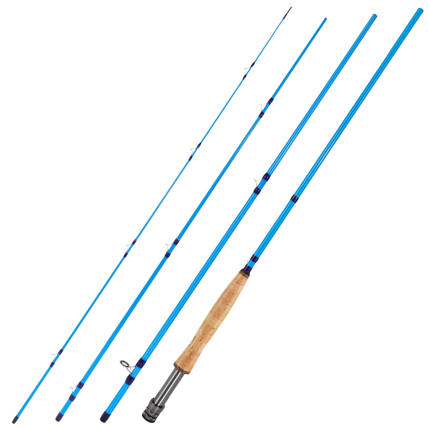 Sougayilang Canne à pêche à la mouche IM8 haute performance en carbone 2,7 m pour 5/6 wt et 7/8 wt, design facile à transporter