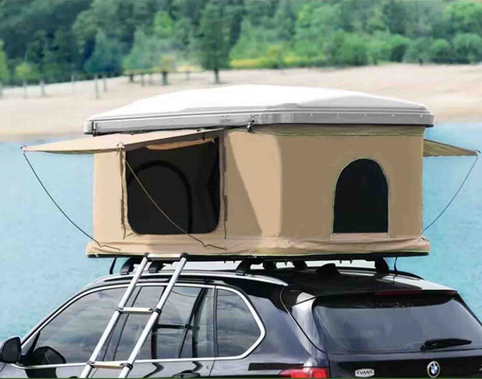 Tente de Toit à Coque Dure entièrement Automatique Tente de Voiture Pliante pour SUV Tout-Terrain Pick-up Camping en Plein air (khika)