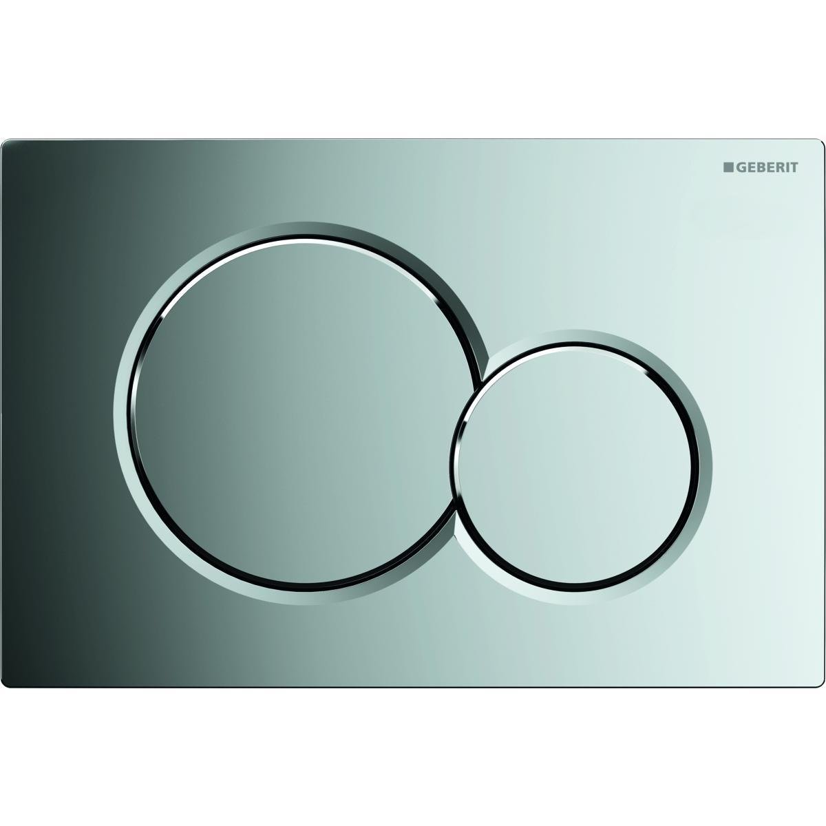 Geberit - Plaque de déclenchement Sigma01 Double Touche, ABS chromé - GETPL115771215