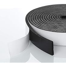 Foam Insulation Tape self Adhesive,2In x1/4In x 13Ft Weather Stripping for Doors and Windows,Sound Proof soundproofing Door Seal,Weatherstrip,Pipe Cooling, Air Conditioning Seal Strip