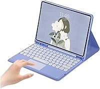 Vista 16 de AnMengXinLing Funda para teclado Galaxy Tab S6 Lite 2024/2022/2020, teclado desmontable y soporte delgado con soporte para bolígrafo S