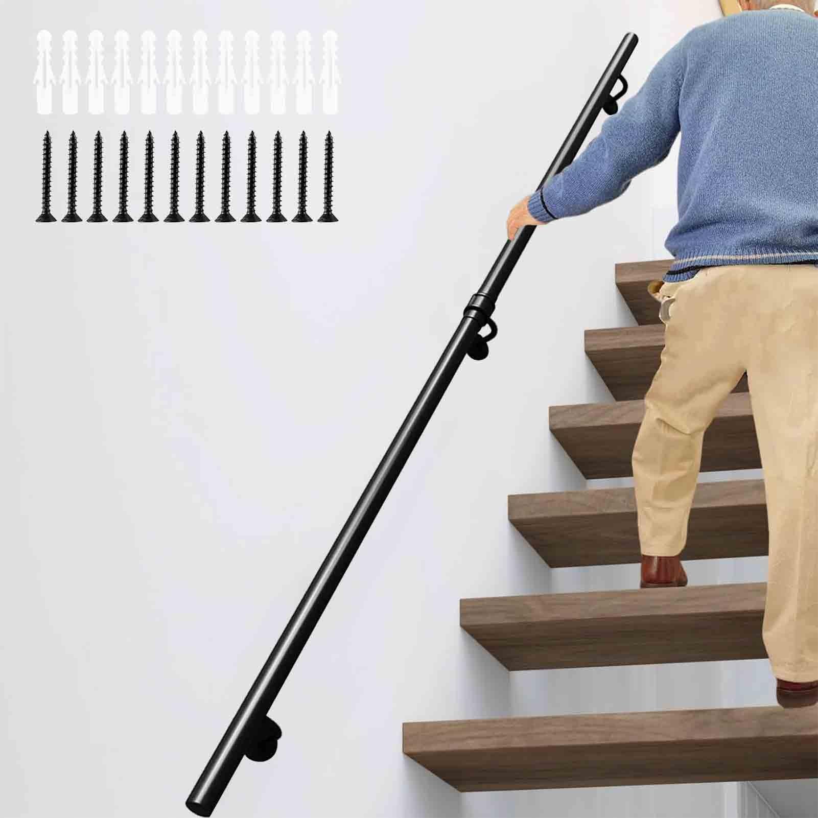 Main courante escalier antidérapante 210cm sécurité enfants et séniors