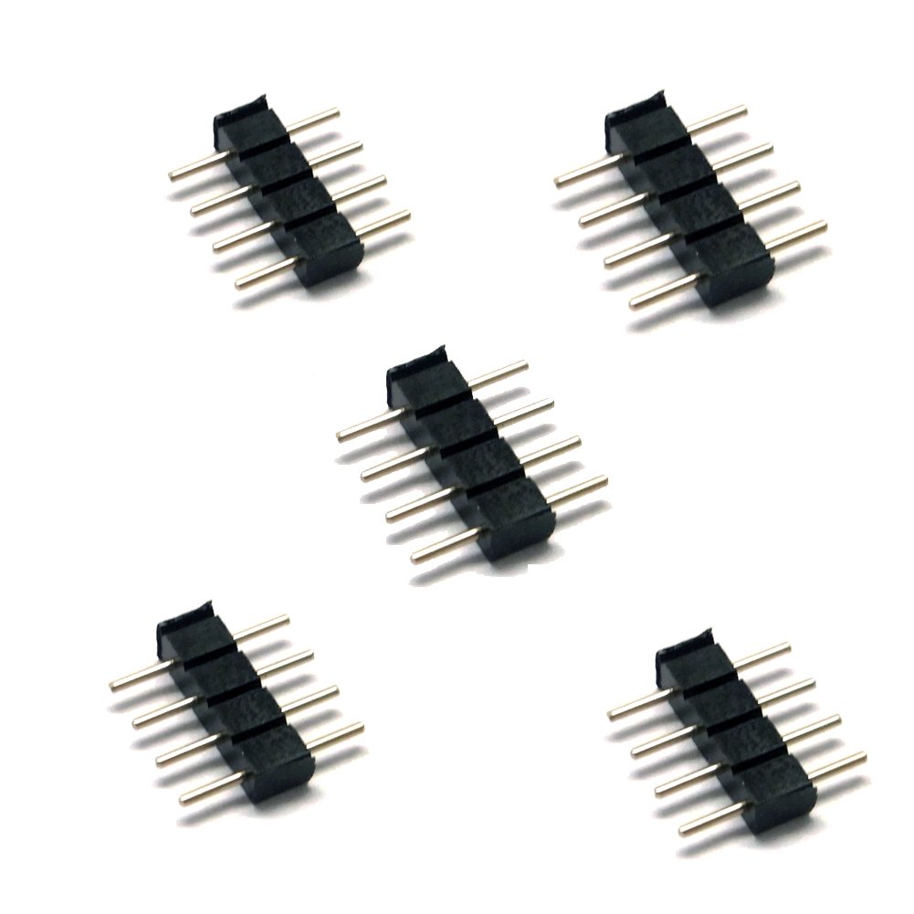 10er Pack 4 polos Pin | embrague | conectores | enchufe | pines de soldadura para la tira del RGB LED SMD 5050 3528