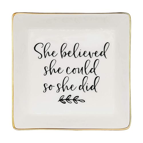 Jewelry Tray Ceramic Trinket Dish Ring Funny Birthday Gifts for