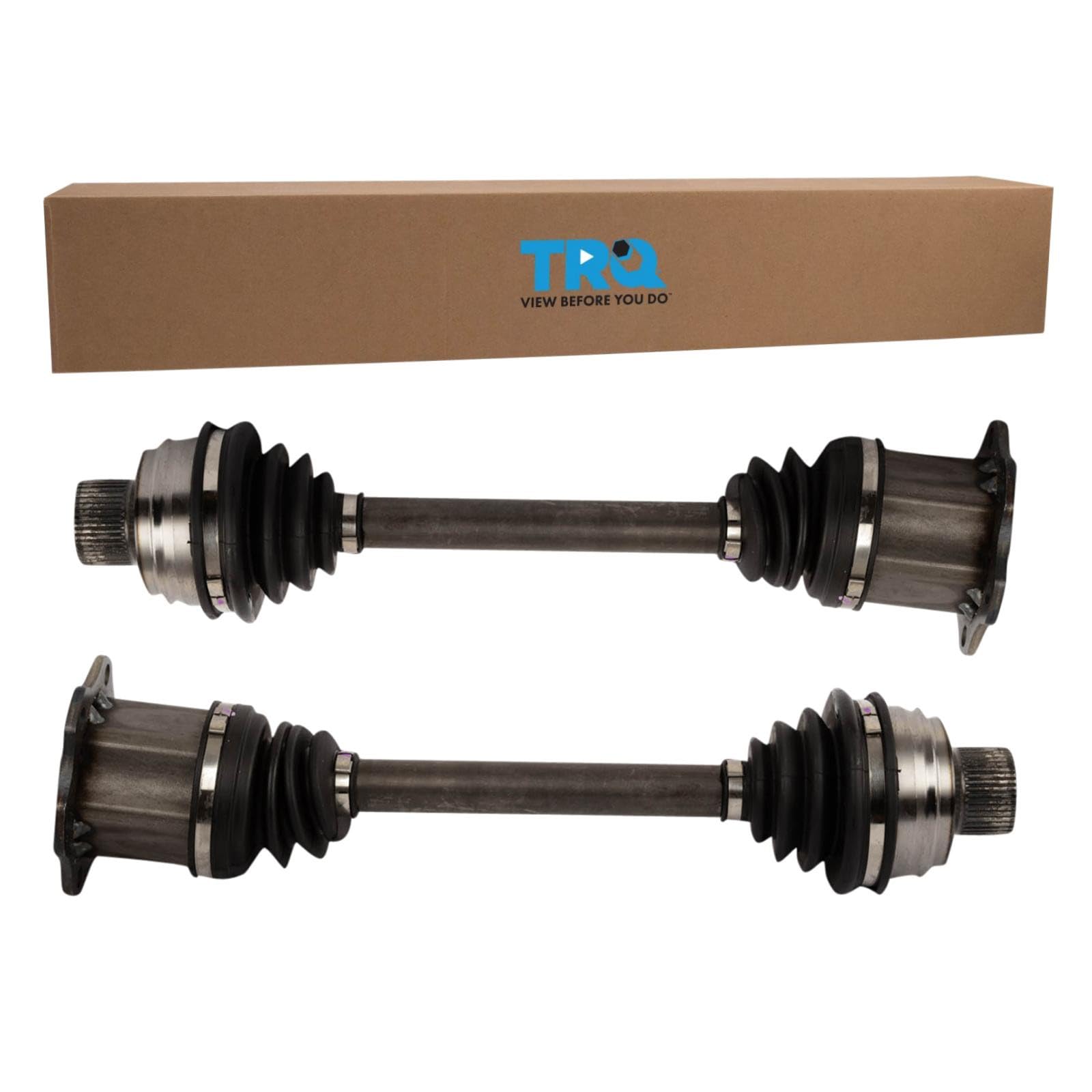 TRQ Front 2 Piece CV Axle Shaft Assembly Set