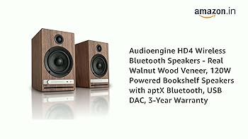 Audioengine HD4 Wireless Speaker Bluetooth | Desktop Monitor