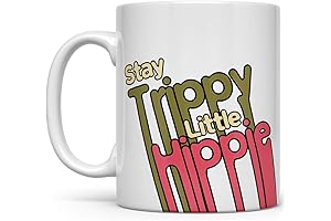 Wanderwild Tribe's Groovy Psychedelic Coffee Mug: A Bohemian Ode to Wanderlust