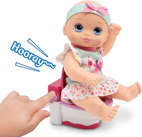 Miniatura 3 de New Adventures - Little Darlings - It's My Potty Muñeca de 10 pulgadas con silla para orinal (3518)
