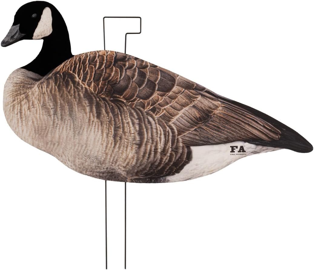 Final Approach Last Pass Honker Silhouette Decoys 12 Pack with Flocked Heads