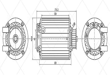 Mid Drive Motor QS90 1000W 72V 55KPH 3500RPM PMSM Mid Drive Motor Kits with EM50S Controller DKD Display T08 Throttle(Sprocket Type)