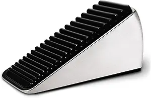 Strongest Large Door Stopper - Heavy Duty Tall Door Stop Wedge Door Stoppers for Bottom of Door, Tall up to 2.6 In Doorstop Zinc Alloy and Silicone Made Suits Any Heavy Door Any Smooth Floor