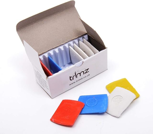 Trimz Tailor's Chalk, Multi Colour Pack, 10 Count (Pack of 1)